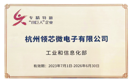 国家级专精特新“小巨人”企业